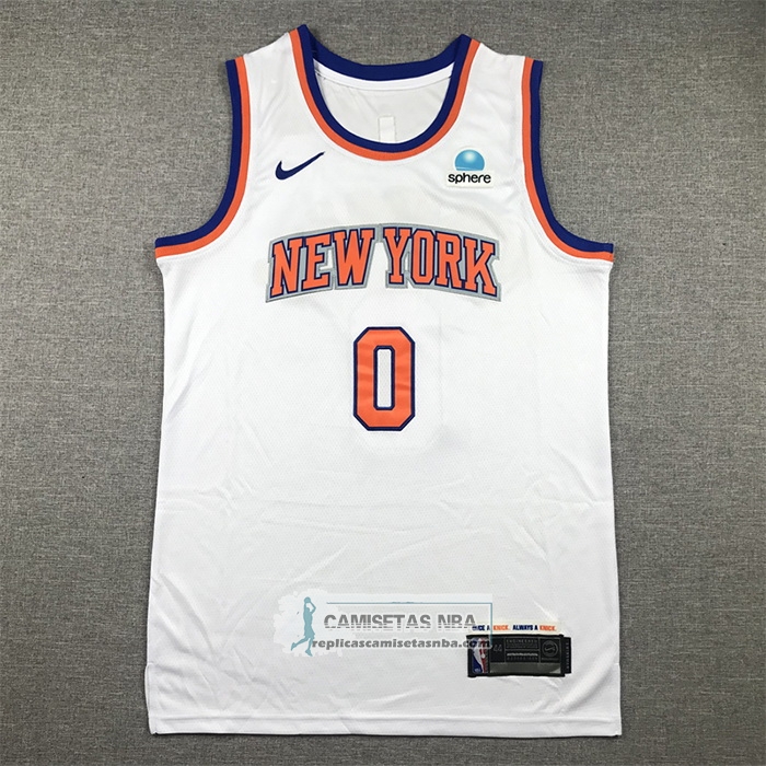 Camiseta New York Knicks Donte Divincenzo NO 0 Association Blanco